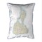 Block Island #2 Map Pillow 20x24 – Extra Large Zippered Pillow